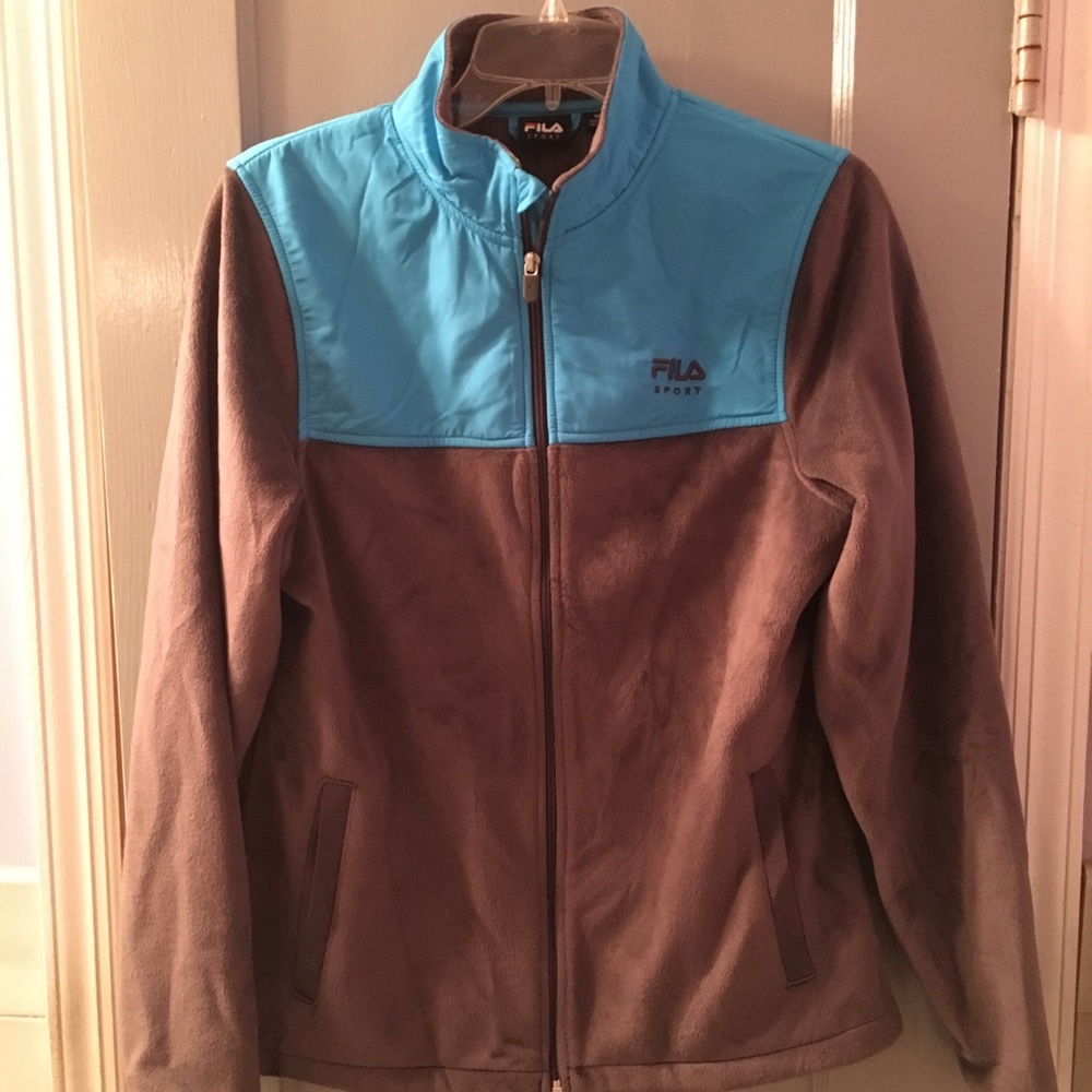 FILA SPORT WOMEN’S TURQUOISE AND GREY JACKET